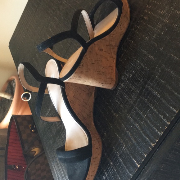 H&M black cork wedge - Picture 2 of 3